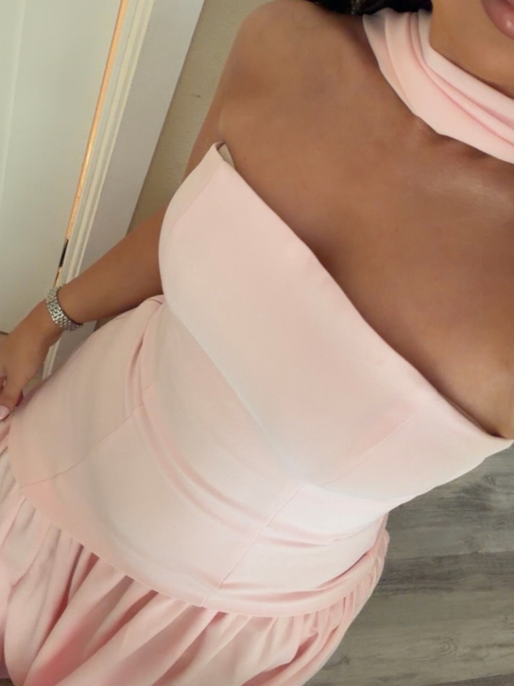 Pink BabyBoo Corset dress with scarf